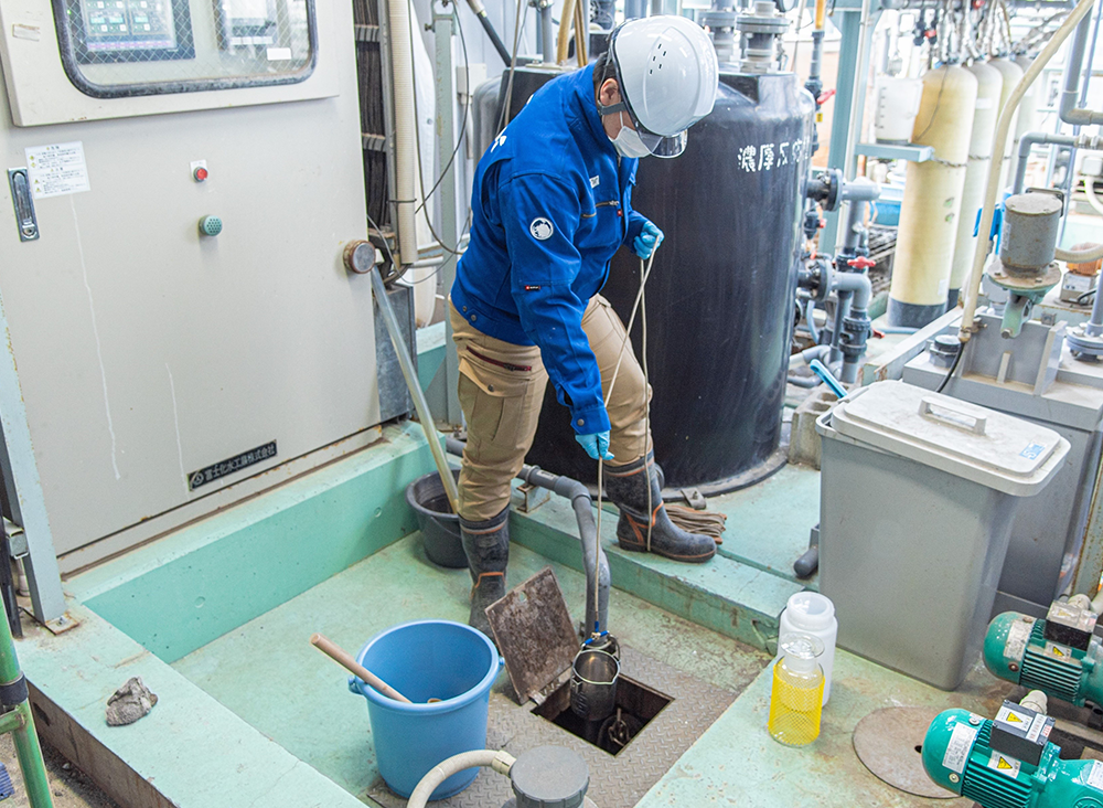 排水分析では、水質の適正な管理のサポートをします。